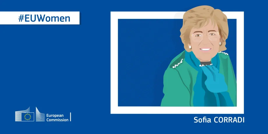 Ilustracija s likom talijanske profesorice Sofije Corradi, koja nosi nadimak Mama Erasmusa