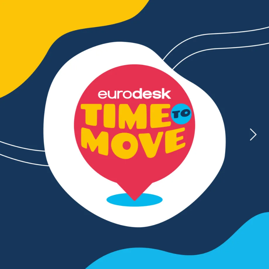 Ilustracija za Time to Move kampanju u okviru Eurodeska
