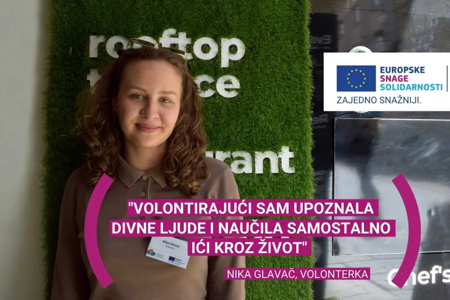 Volonterka Europskih snaga solidarnosti Nika Glavač