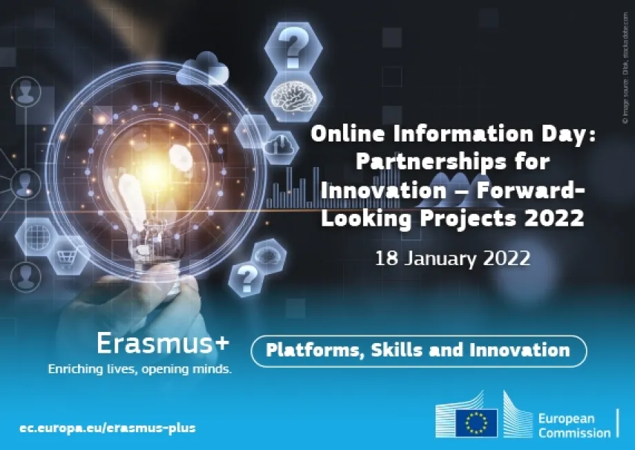 Ruka koja pridržava žarulju - vizual za virtualni informativni dan Projekti usmjereni budućnost