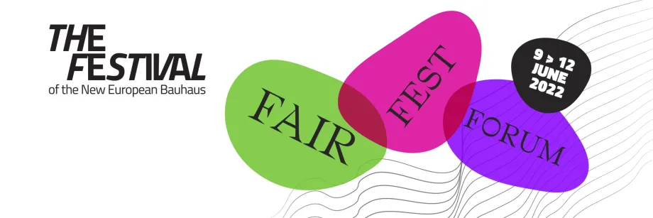 Vizual za Festival na kojemu u svakom zasebnom oblačiću piše Fair Fest Forum