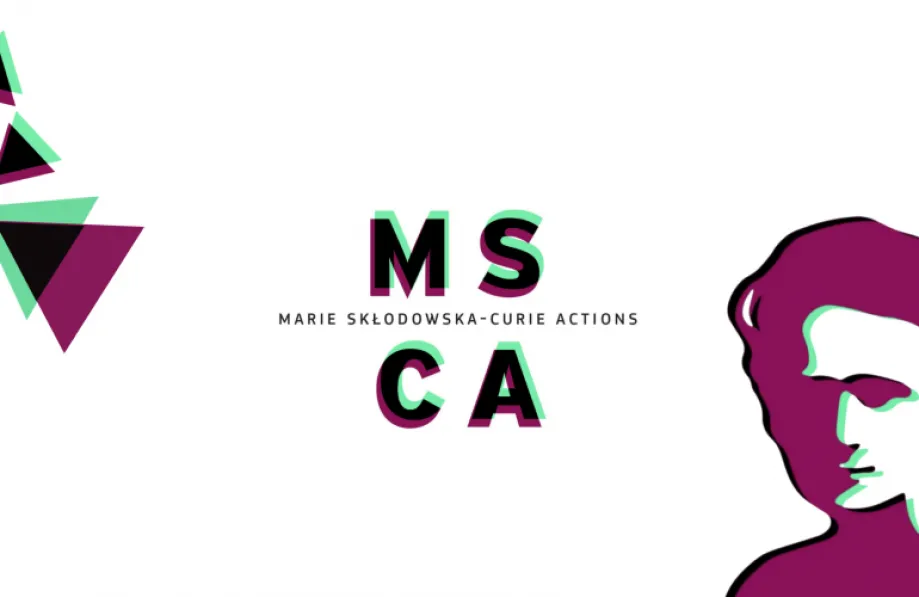 Vizual MSCA koji prikazuje portret Marie Sklodowske-Curie