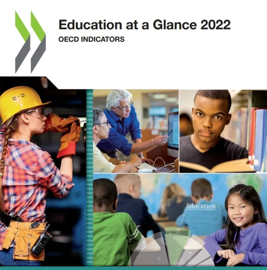 Naslovnica publikacije Education at a Glance 2022 o stanju obrazovanja u svijetu