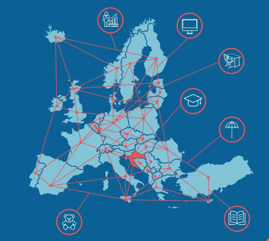 Ilustracija karte Europe